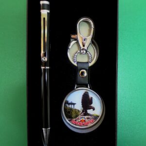 Подарочный набор ручка и брелок Пятигорск. Сувенирная продукция с логотипом Пятигорск