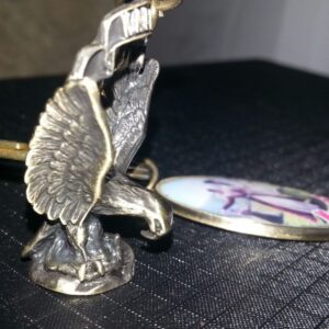 Брелок орел металлический со стикером и логотипом